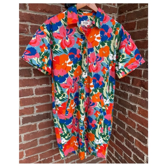 Anthropologie Porridge Utility Printed Buttondown Shirtdress Size Small - Picture 4 of 9